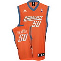 NBA Charlotte Bobcats 50 Emeka Okafor orange Adidas Jerseys